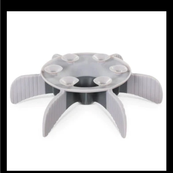 🎉 HP 🎉 Messy Mutts Universal Slow Feeder Bowl Insert with Suction 7.5" Grey - Picture 3 of 6